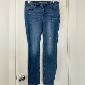 Old Navy Distressed Blue Skinny Jeans
